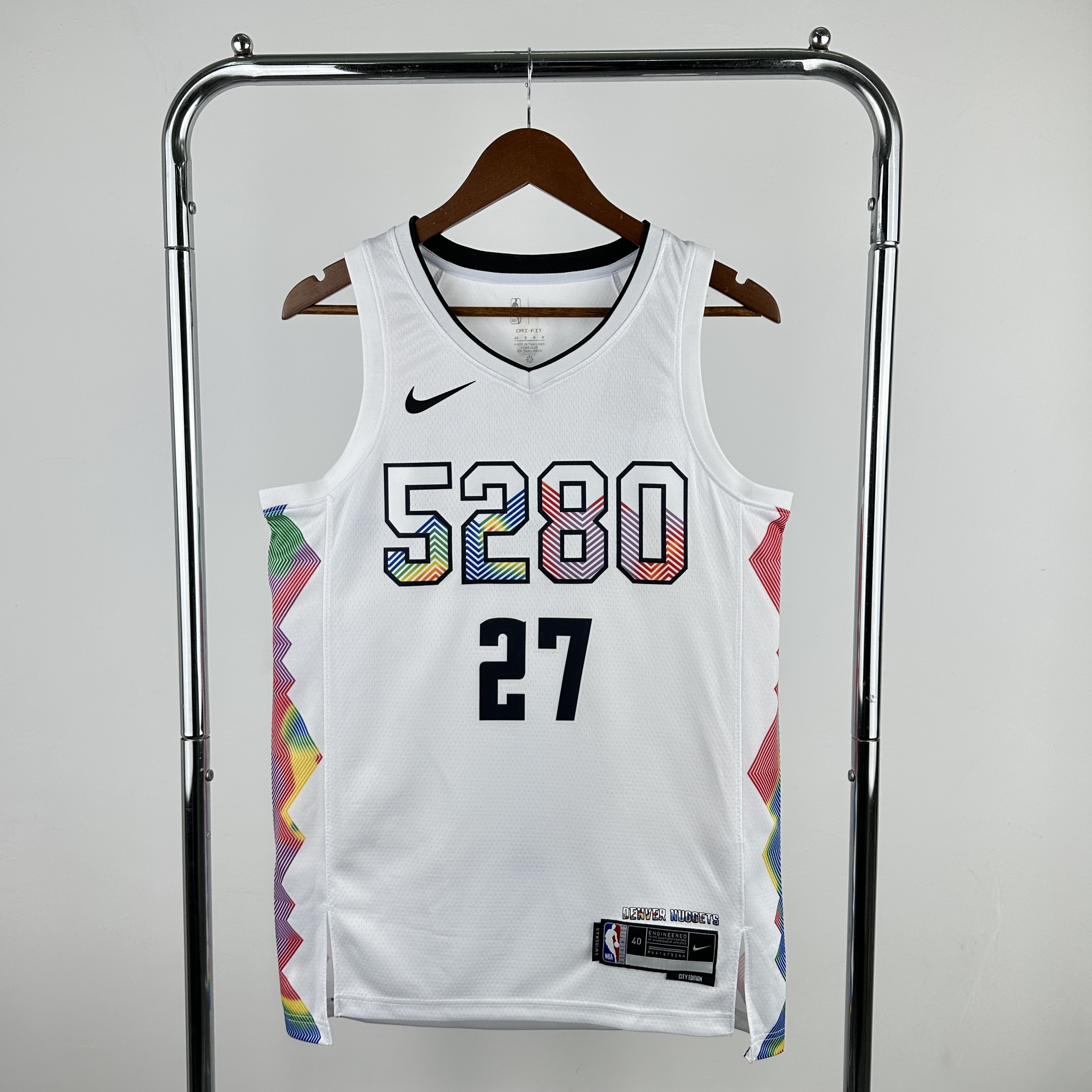 Men Denver Nuggets #27 Murray White City Edition Season Nike 2025 NBA Jersey->denver nuggets->NBA Jersey